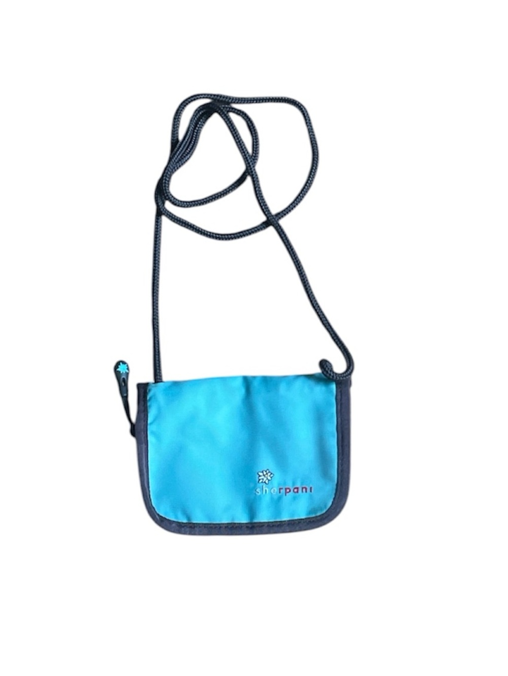 Sherpani Zoe Travel Wallet Cross Body Purse Turquoise Small Zips Key Clip NWOT